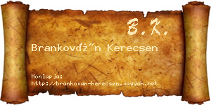 Brankován Kerecsen névjegykártya